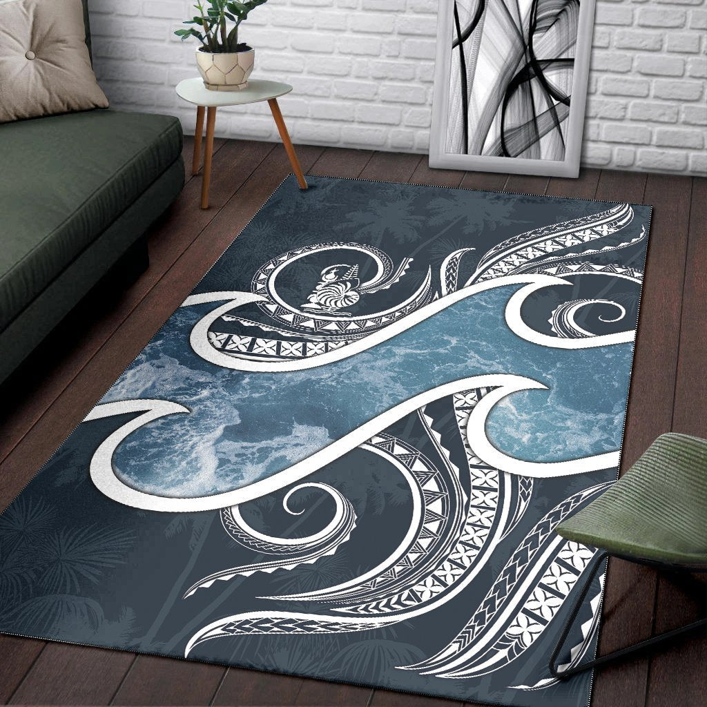 New Caledonia Polynesian Area Rug - Ocean Style - Vibe Hoodie Shop