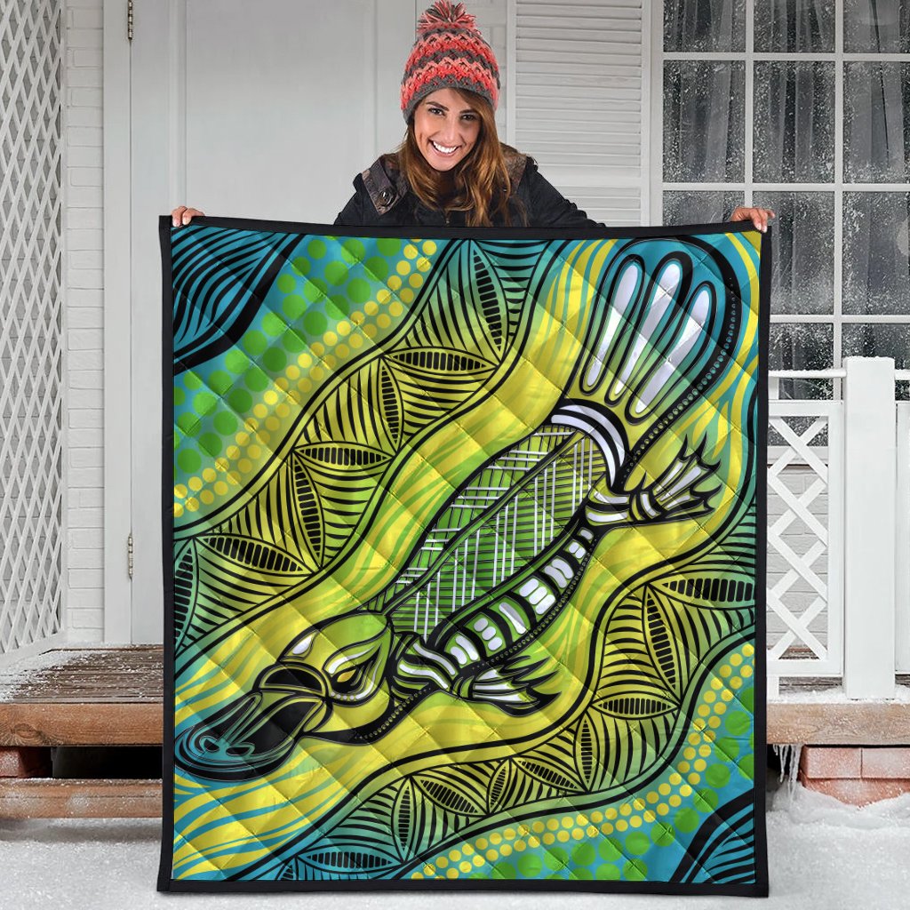 Premium Quilts - Aboriginal Platypus - Vibe Hoodie Shop