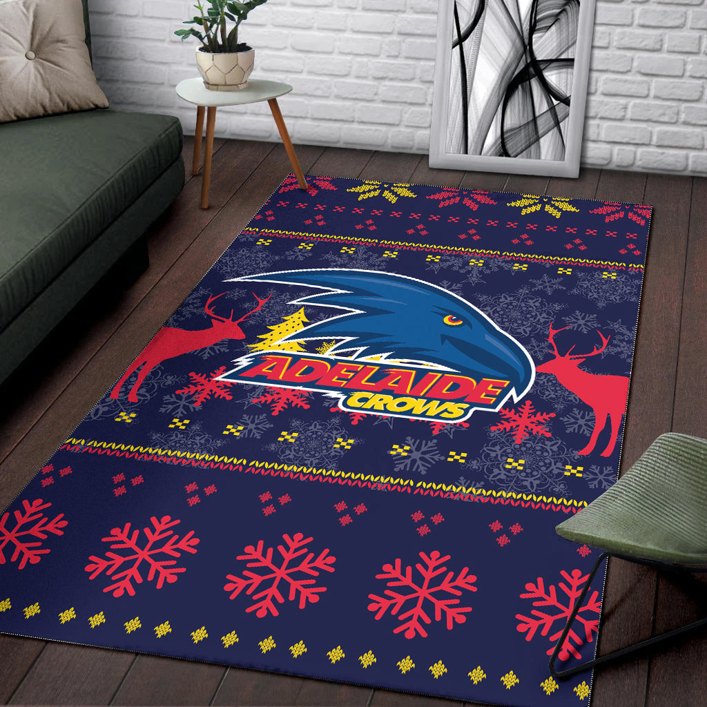 Adelaide Crows Area Rug - Christmas Ugly Style - - Vibe Hoodie Shop