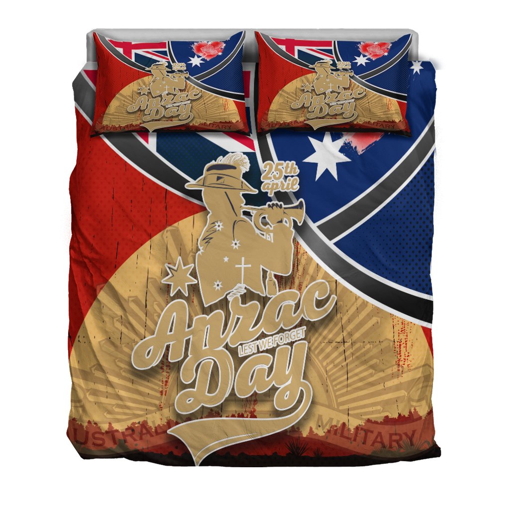 Bedding set - ANZAC Lest We Forget - Vibe Hoodie Shop