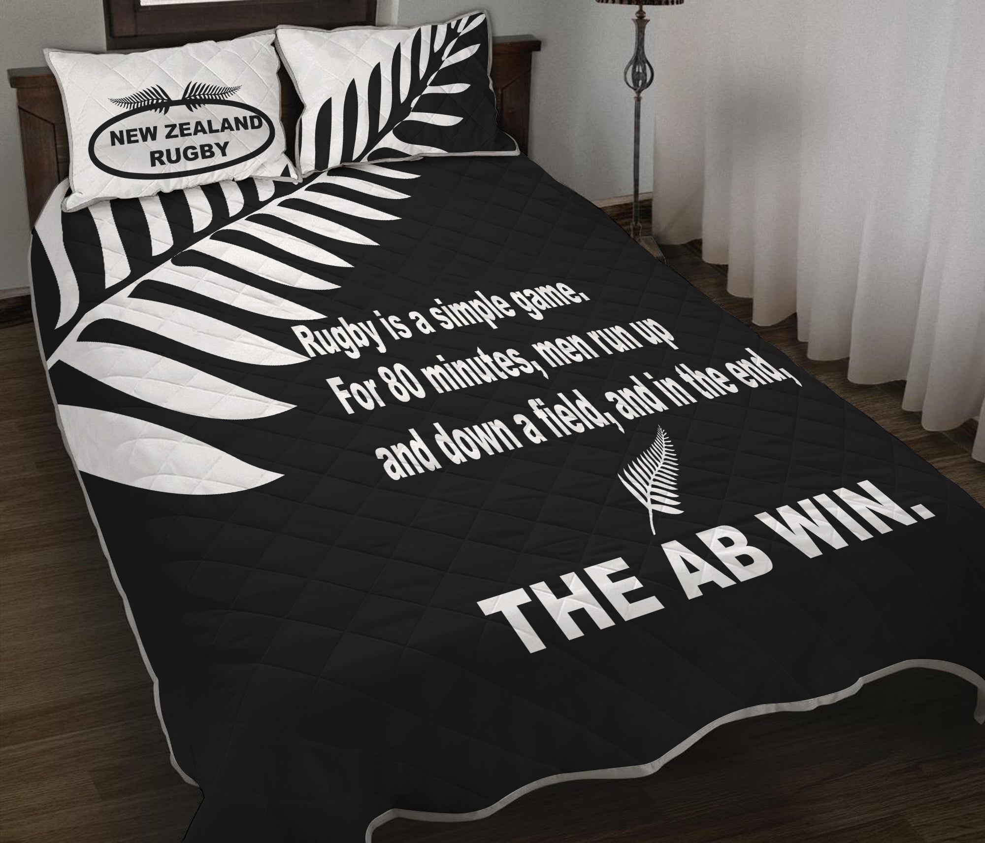 New Zealand Rugby Quilt Bed Set - The AB Win - LT20 - Vibe Hoodie Shop