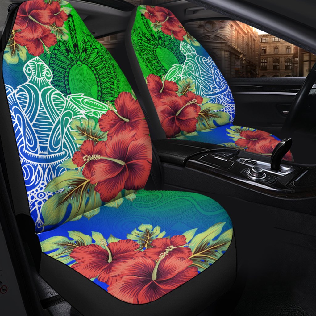 Torres Strait Islanders Car Seat Covers - Ocean Hibiscus - Vibe Hoodie Shop