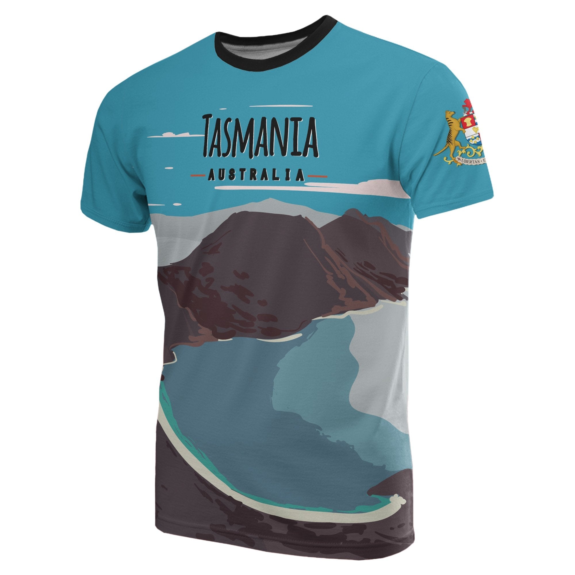 Australia T shirt - Tasmania T shirt Landscape Art - Vibe Hoodie Shop