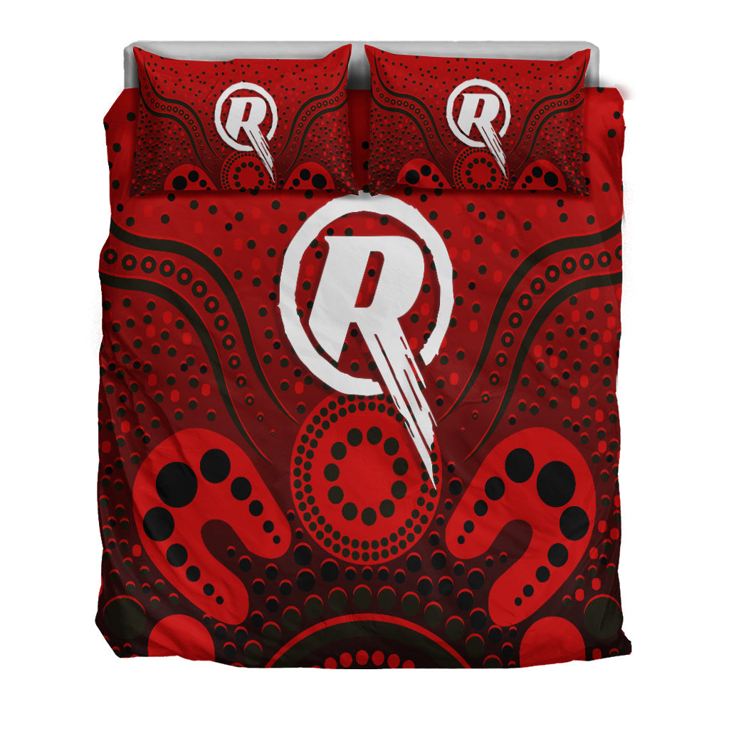 Melbourne Renegades Bedding Set - Aboriginal Style Of Dot - - Vibe Hoodie Shop