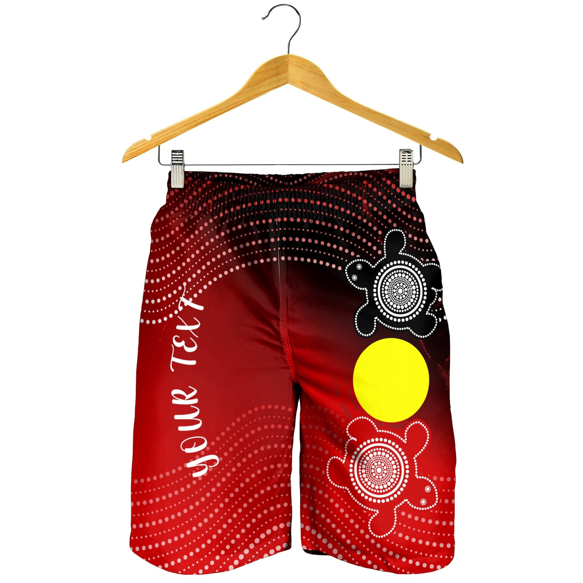 Custom Aboriginal Men's Shorts - Indigenous Circle Dot Painting Style - - Vibe Hoodie Shop