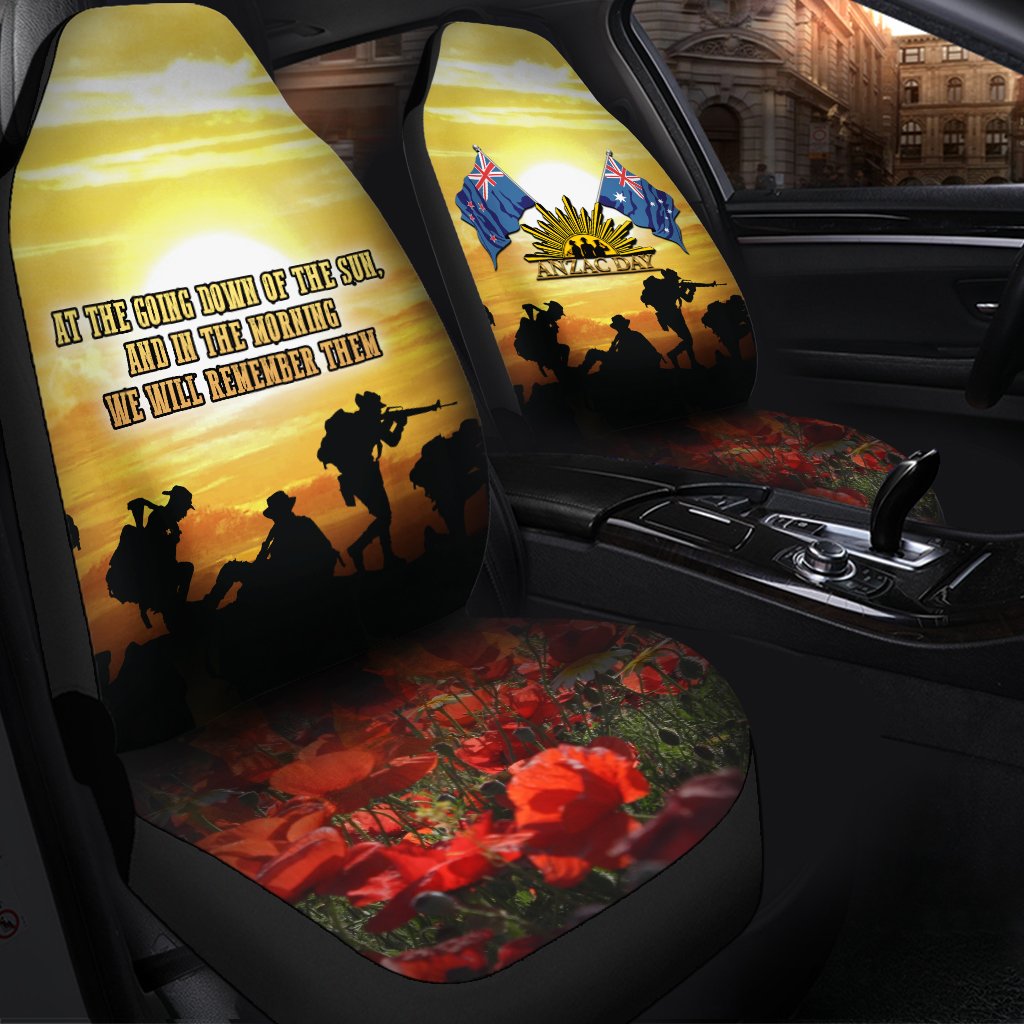 ANZAC Car Seat Covers - Australian and New Zealand Army Corps - Vibe Hoodie Shop