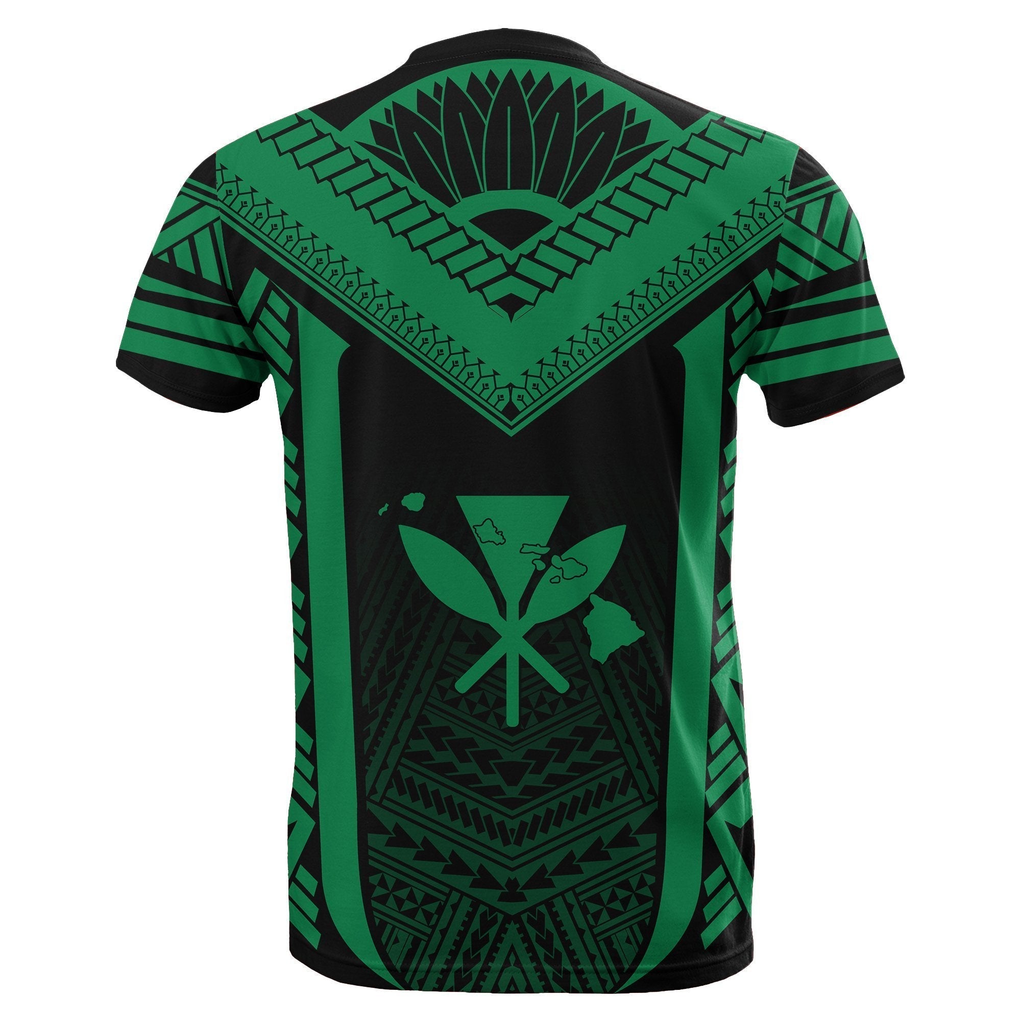 Hawaii Kanaka Polynesian T shirt Active Green - Vibe Hoodie Shop