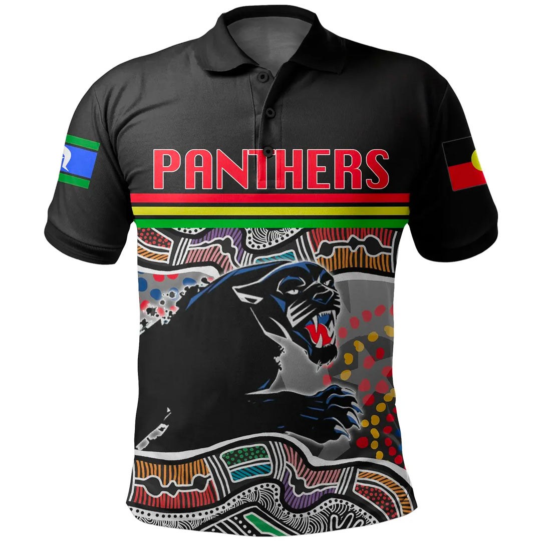 NAIDOC Panthers Polo Shirt Torres Strait Islanders - Vibe Hoodie Shop