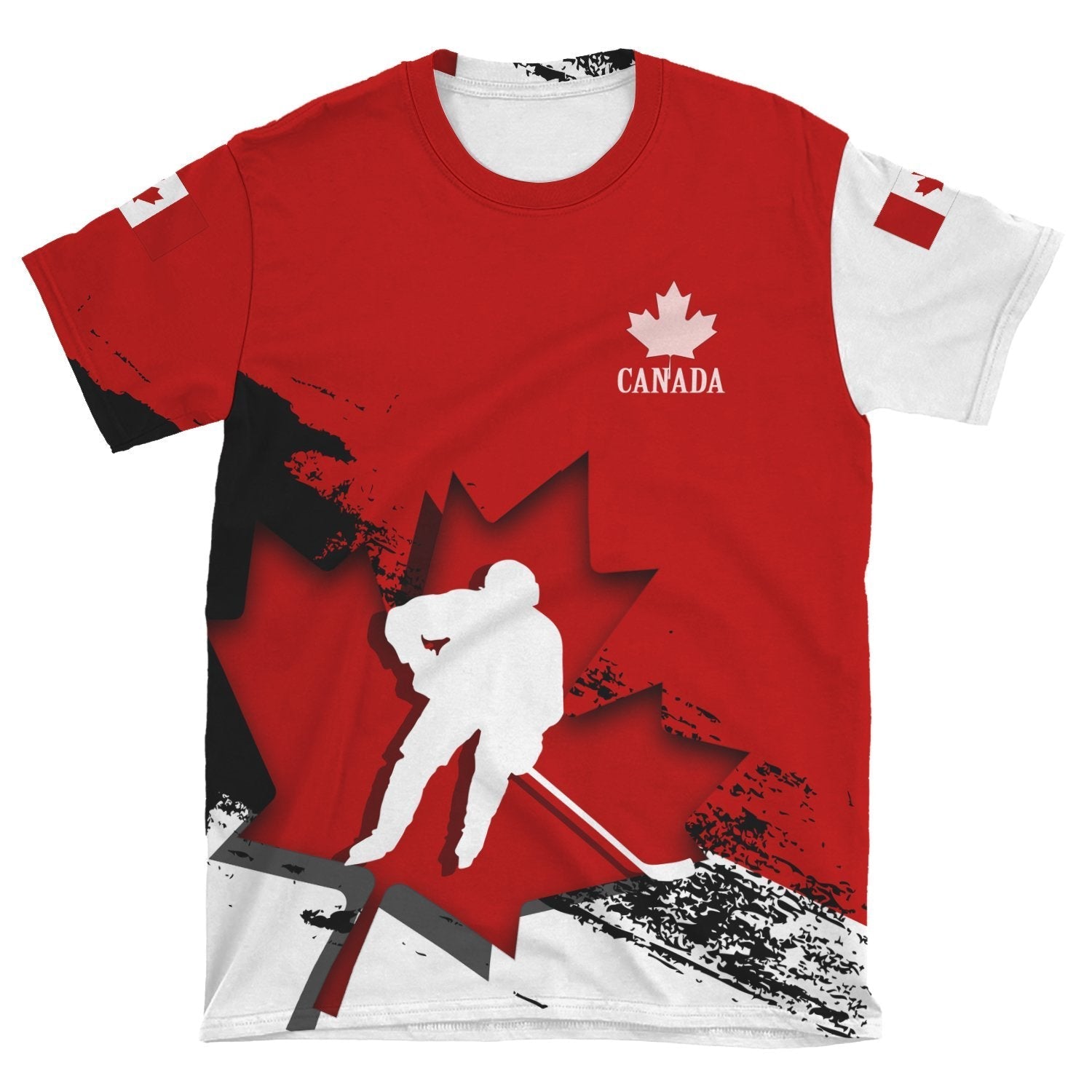 Canada T shirts - Maple Leaf Hockey - Vibe Hoodie Shop