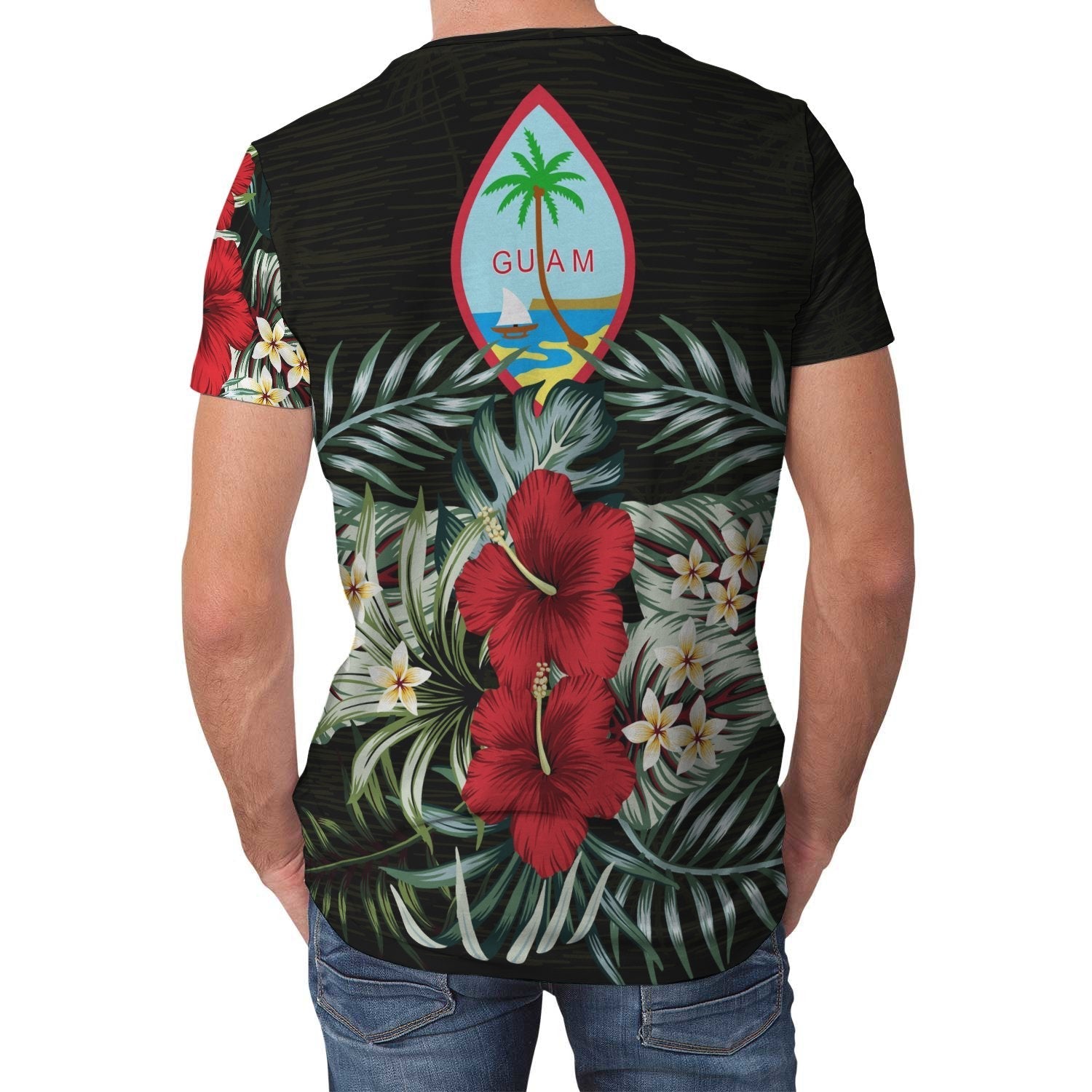 Guam T shirt Hibiscus (Men/Women) - Vibe Hoodie Shop