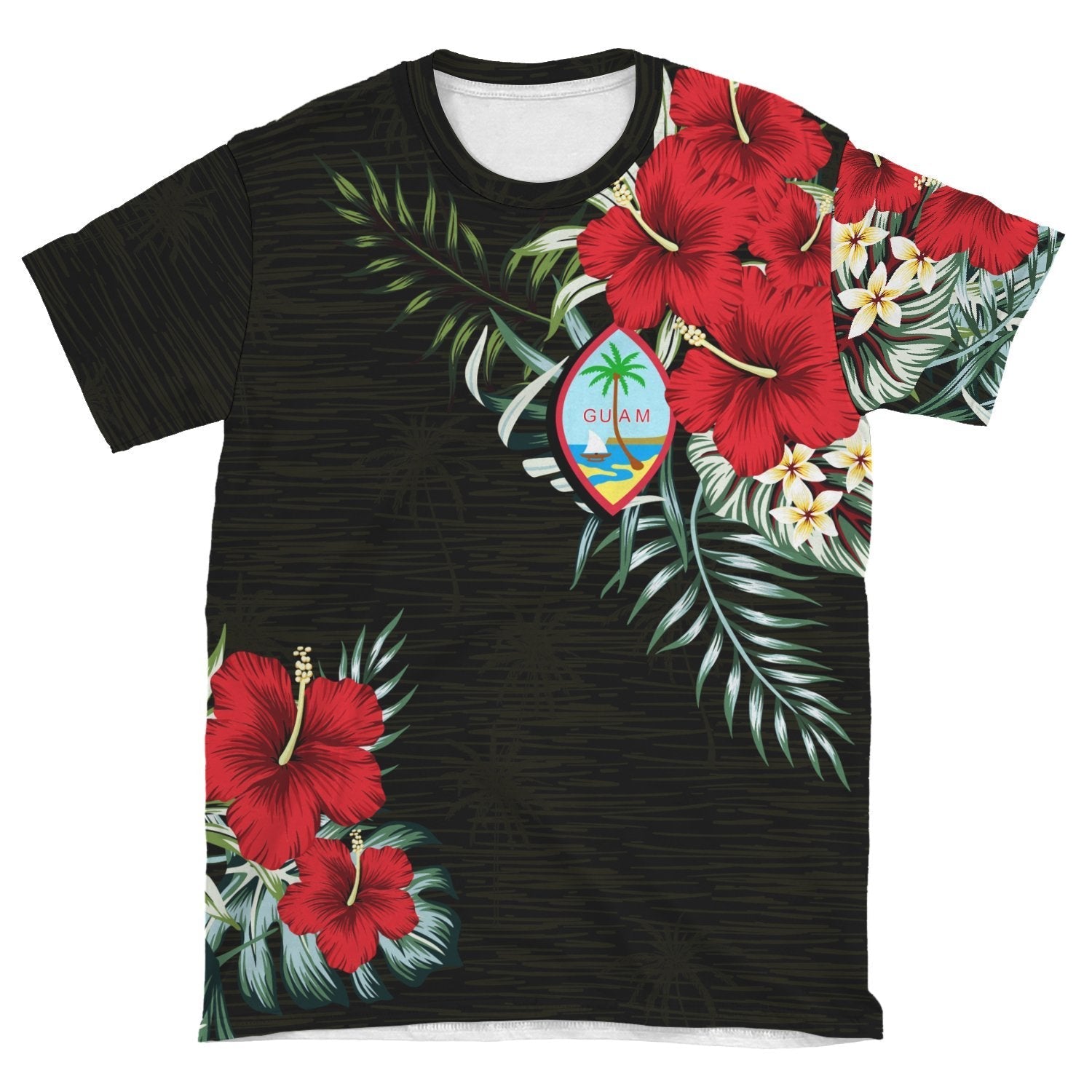 Guam T shirt Hibiscus (Men/Women) - Vibe Hoodie Shop