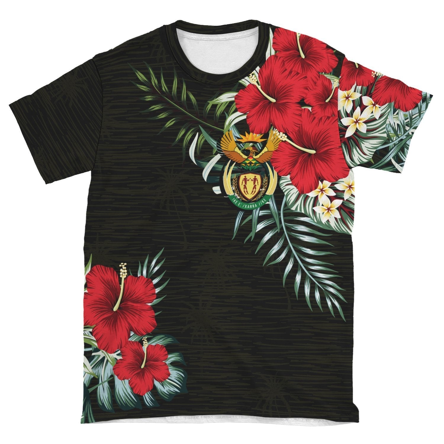 South Africa T shirt Hibiscus (Men/Women) - Vibe Hoodie Shop