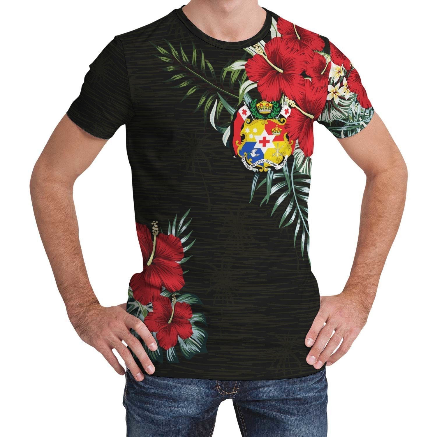 Tonga T shirt Hibiscus (Men/Women) - Vibe Hoodie Shop