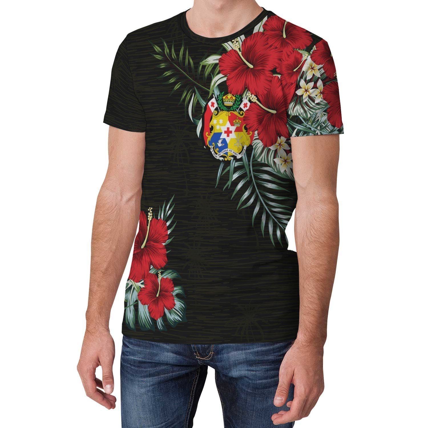 Tonga T shirt Hibiscus (Men/Women) - Vibe Hoodie Shop