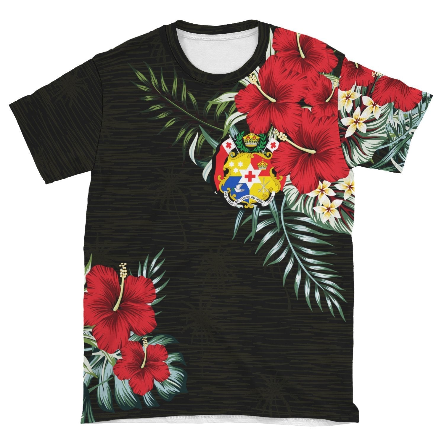 Tonga T shirt Hibiscus (Men/Women) - Vibe Hoodie Shop