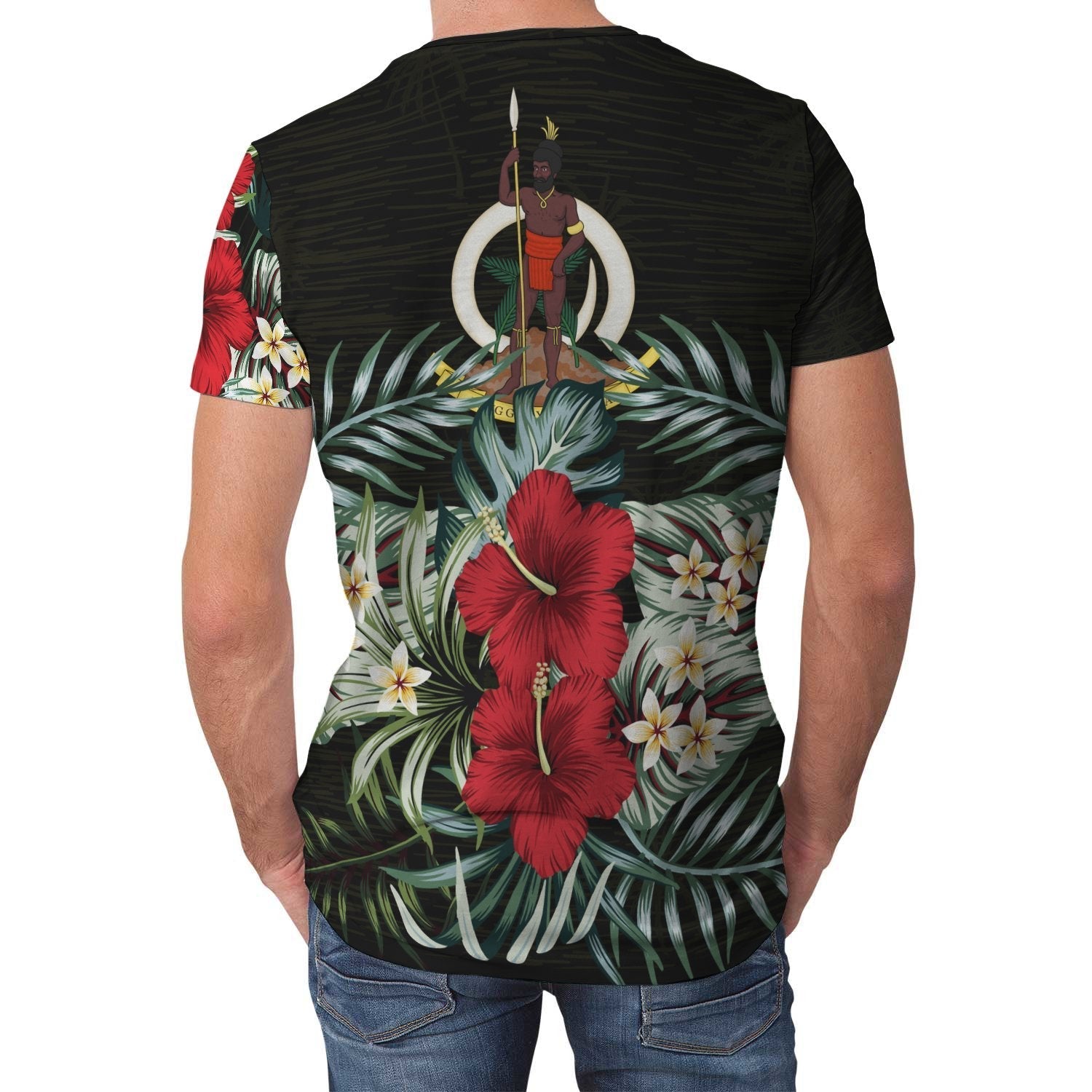 Vanuatu T shirt Hibiscus (Men/Women) - Vibe Hoodie Shop