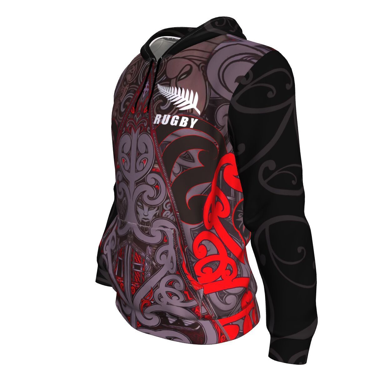 New Zealand Maori Rugby Hoodie - Vibe Hoodie Shop