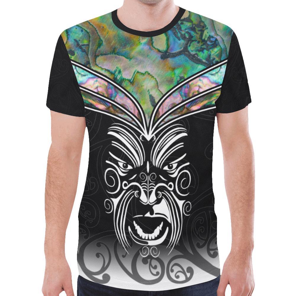 New Zealand Shirt, Maori Tattoo Moko Paua Shell T shirt - Vibe Hoodie Shop