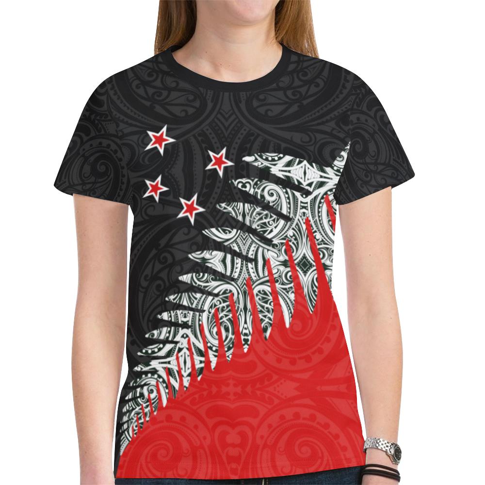 New Zealand Shirt, Maori Silver Fern T shirts - Vibe Hoodie Shop