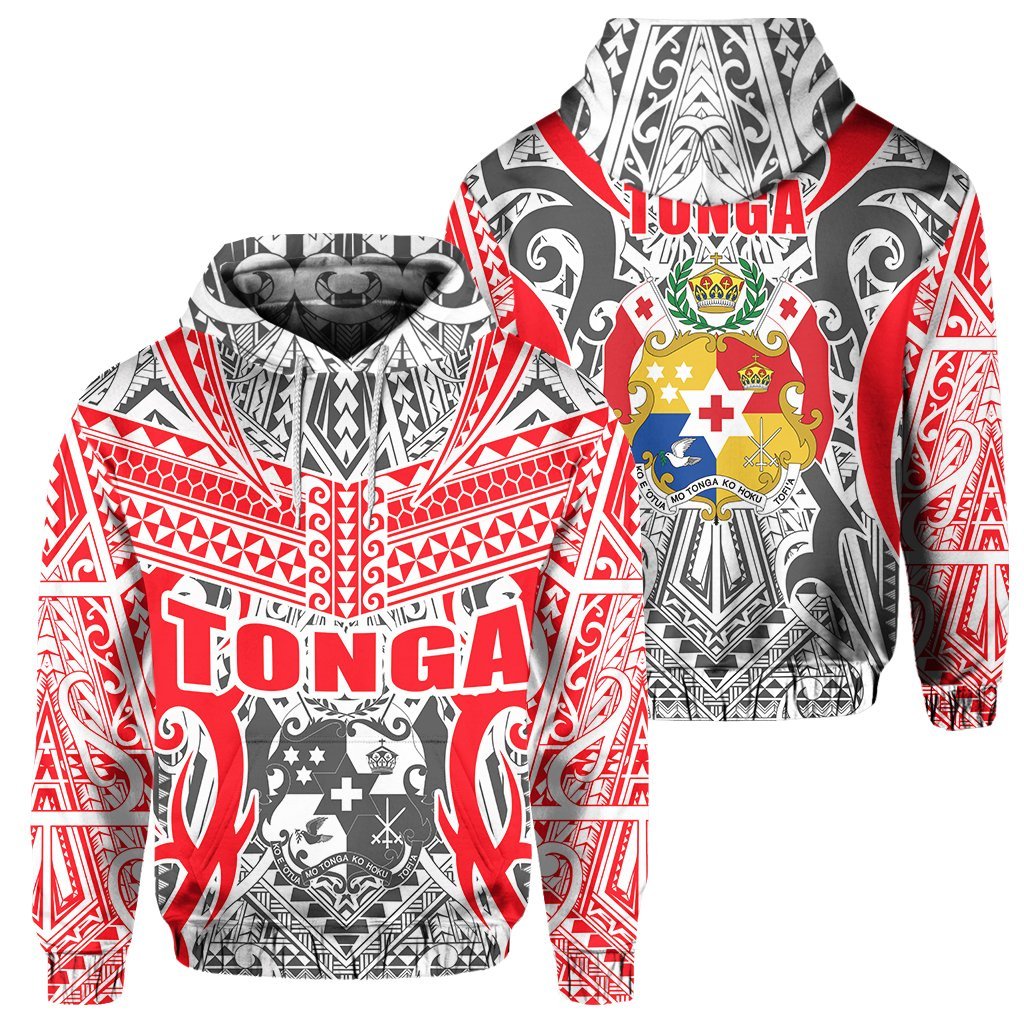 Tonga Hoodie - Kingdom Of Tonga Pullover - White Ver - Vibe Hoodie Shop