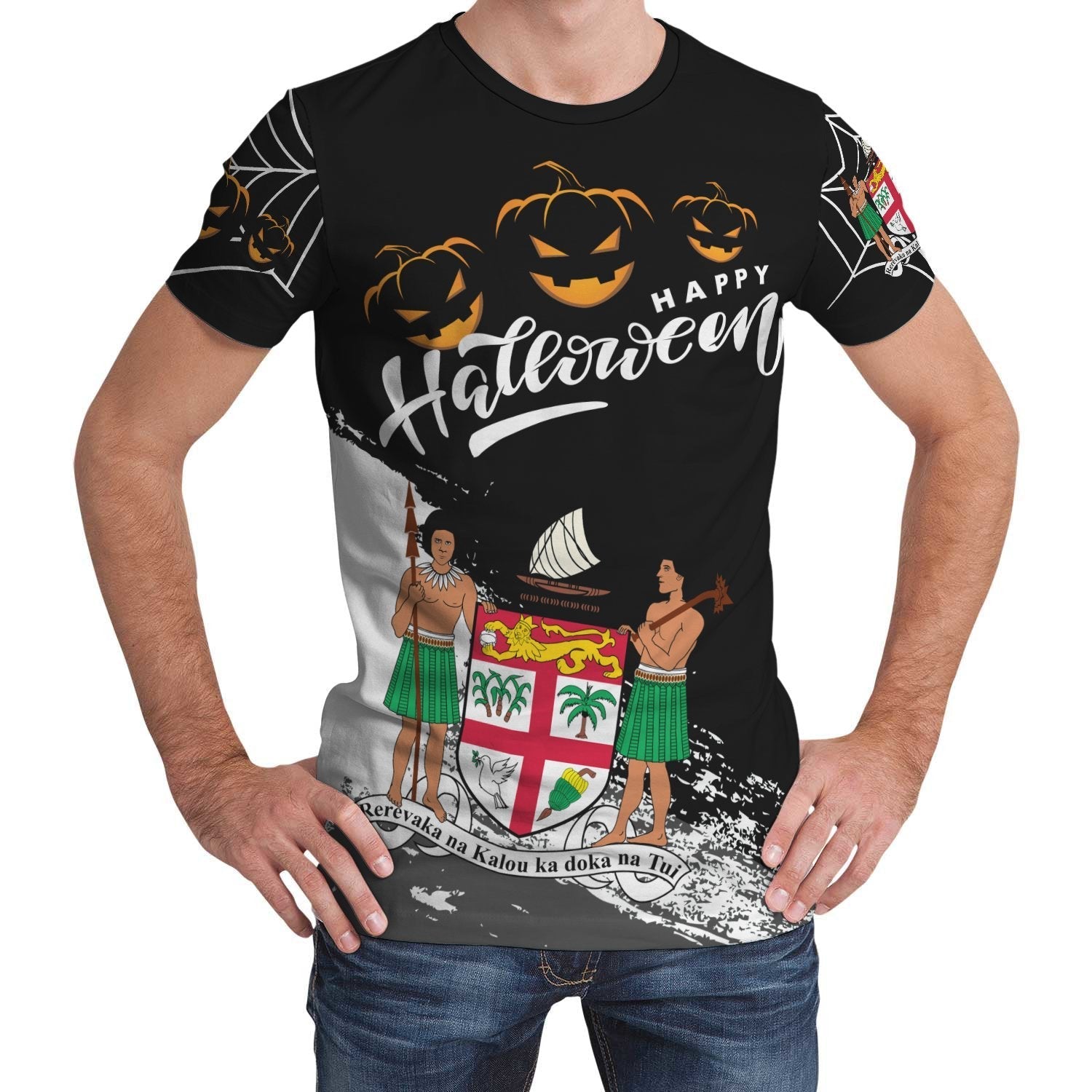 Fiji Halloween T shirt (Women/Men) - Vibe Hoodie Shop