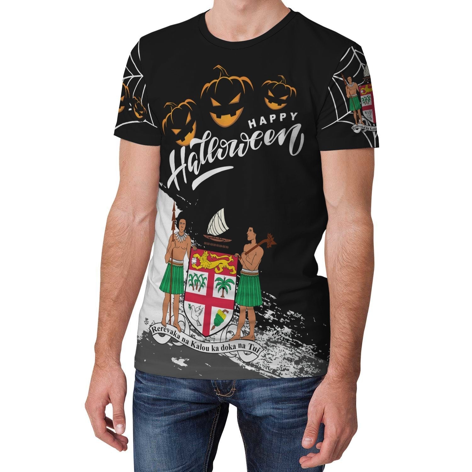 Fiji Halloween T shirt (Women/Men) - Vibe Hoodie Shop