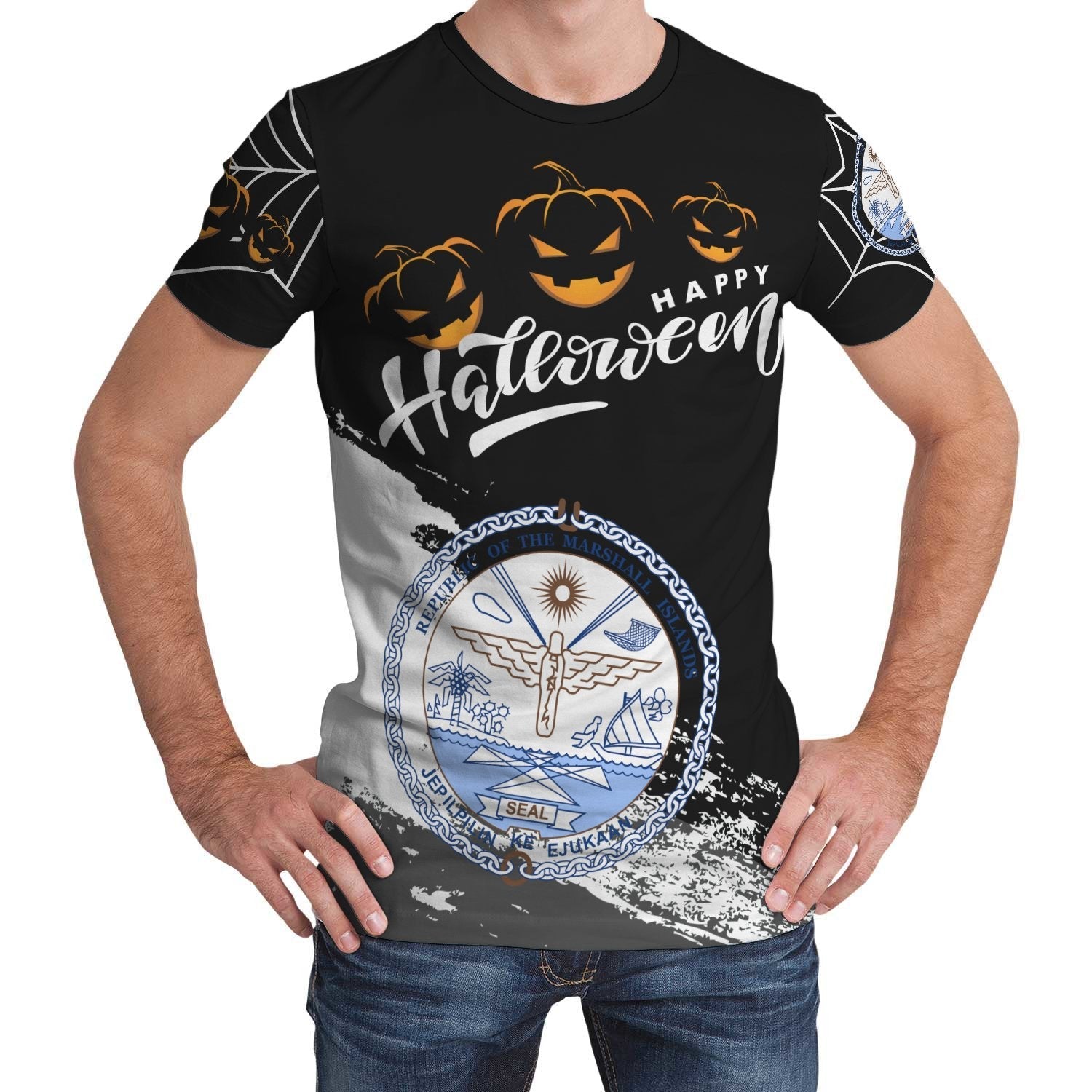 Marshall Islands Halloween T shirt (Women/Men) - Vibe Hoodie Shop