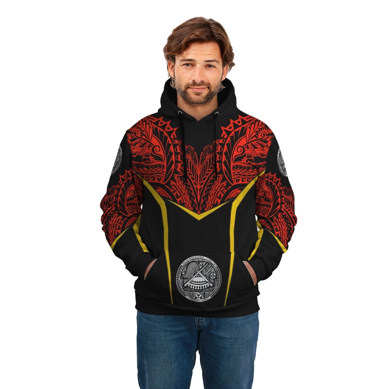 American Samoa Unisex Hoodie - Tribal Style - Vibe Hoodie Shop