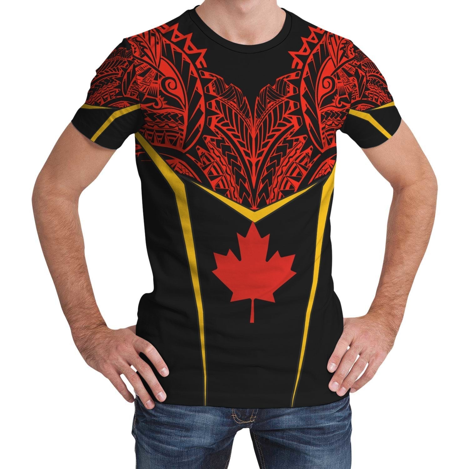 Canada Unisex T shirt - Tribal Style - Vibe Hoodie Shop