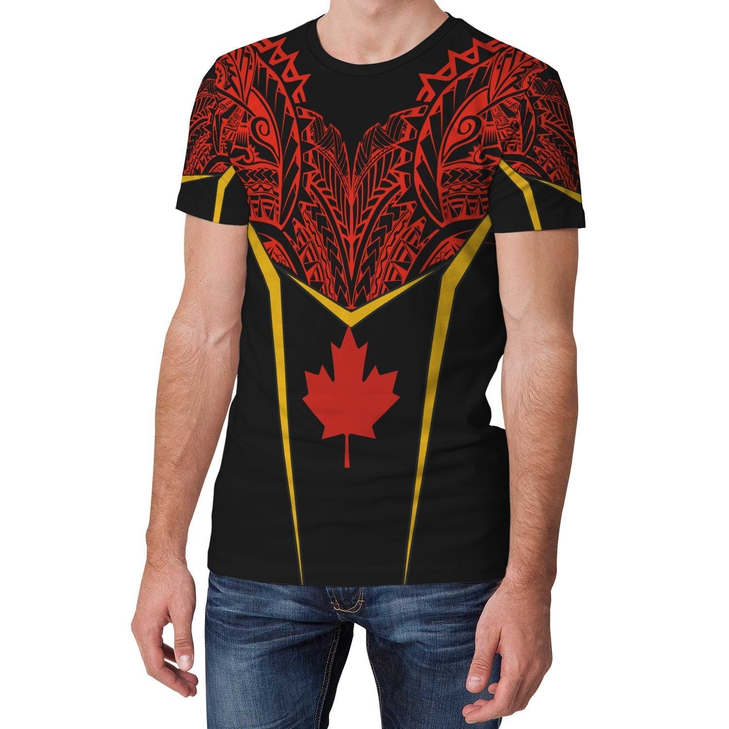 Canada Unisex T shirt - Tribal Style - Vibe Hoodie Shop