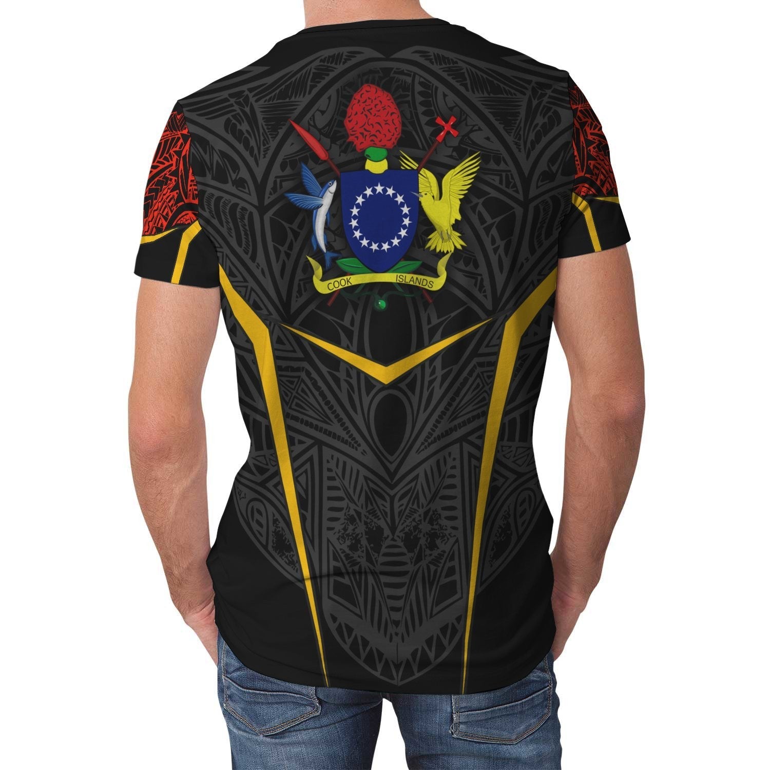 Cook Islands Unisex T shirt - Tribal Style - Vibe Hoodie Shop