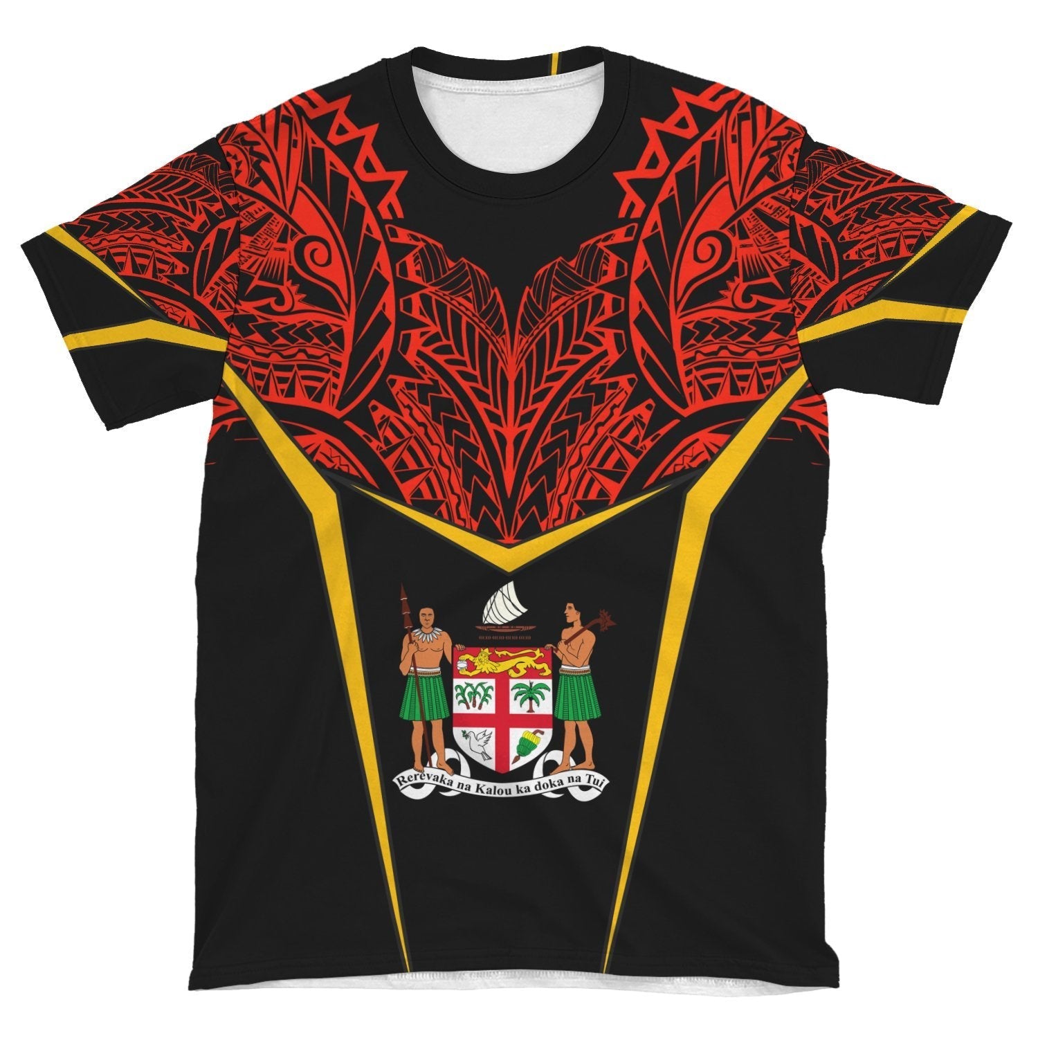 Fiji Unisex T shirt - Tribal Style - Vibe Hoodie Shop