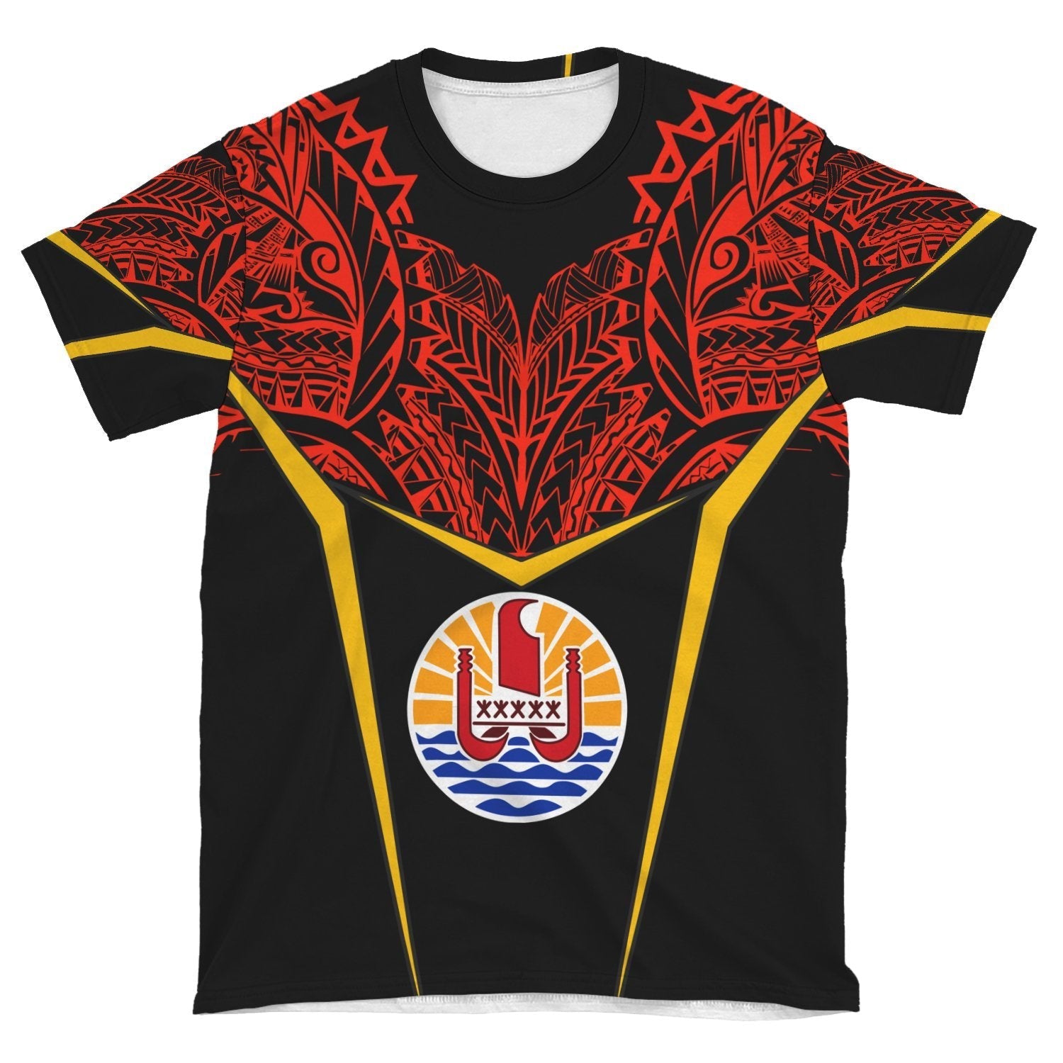 French Polynesia Unisex T shirt - Tribal Style - Vibe Hoodie Shop