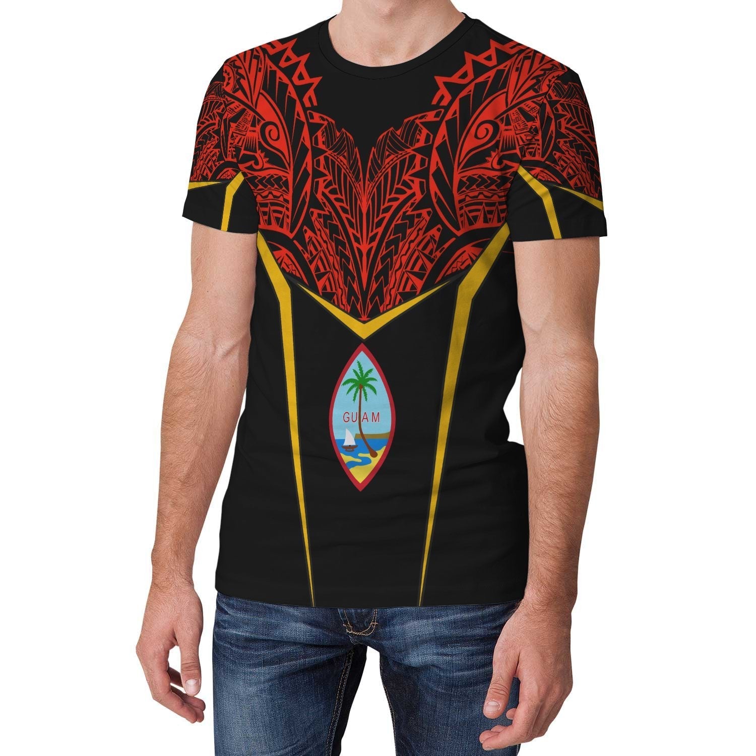 Guam Unisex T shirt - Tribal Style - Vibe Hoodie Shop