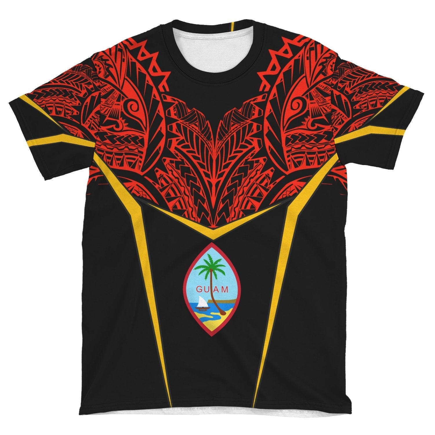 Guam Unisex T shirt - Tribal Style - Vibe Hoodie Shop