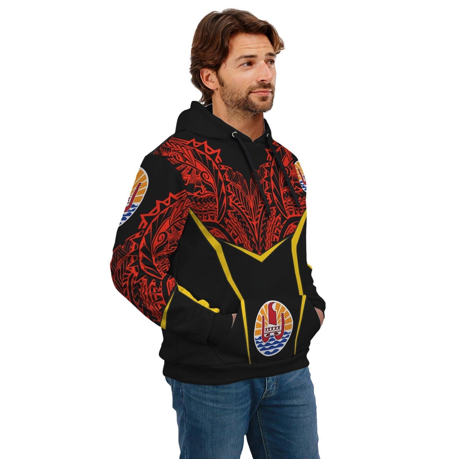 French Polynesia Unisex Hoodie - Tribal Style - Vibe Hoodie Shop