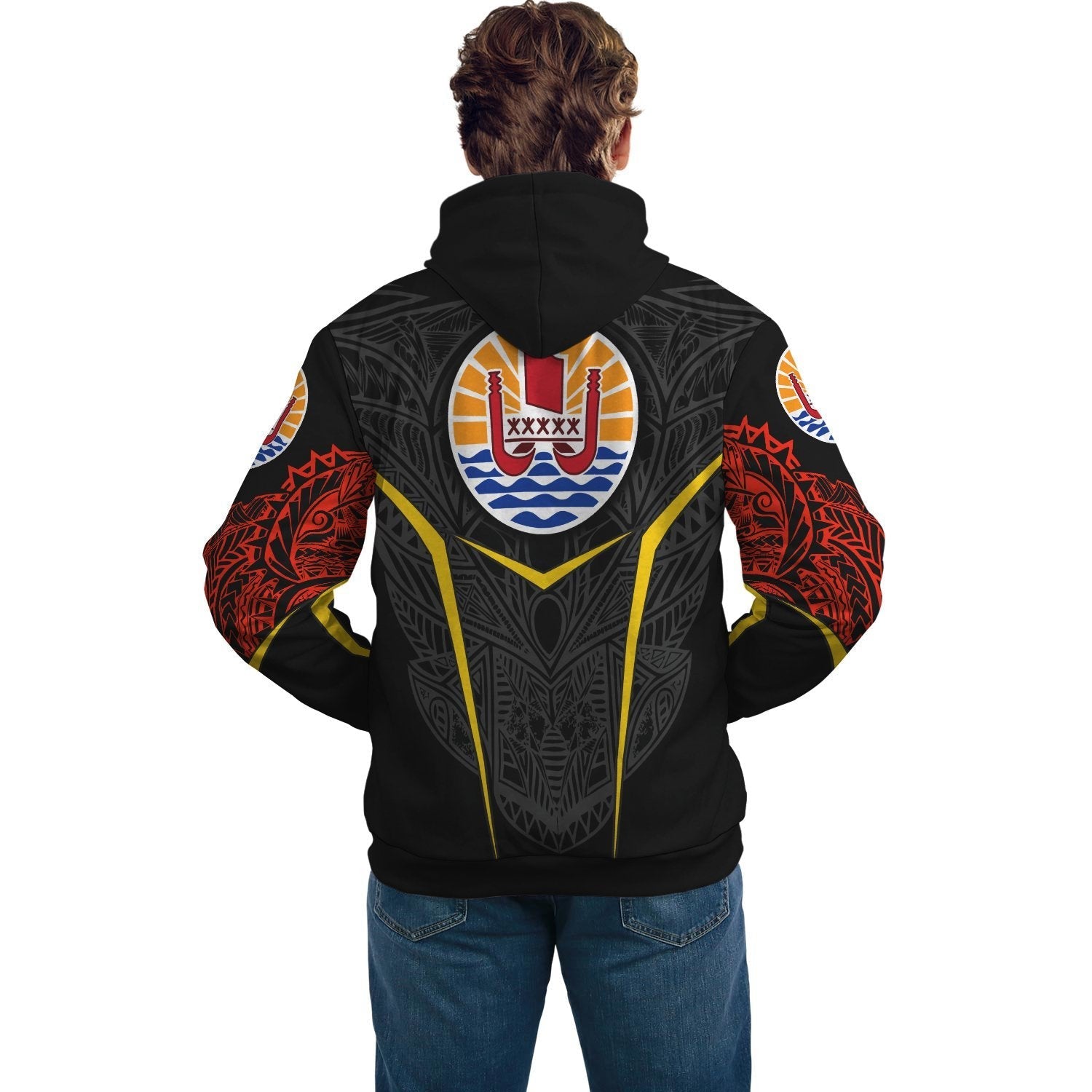 French Polynesia Unisex Hoodie - Tribal Style - Vibe Hoodie Shop