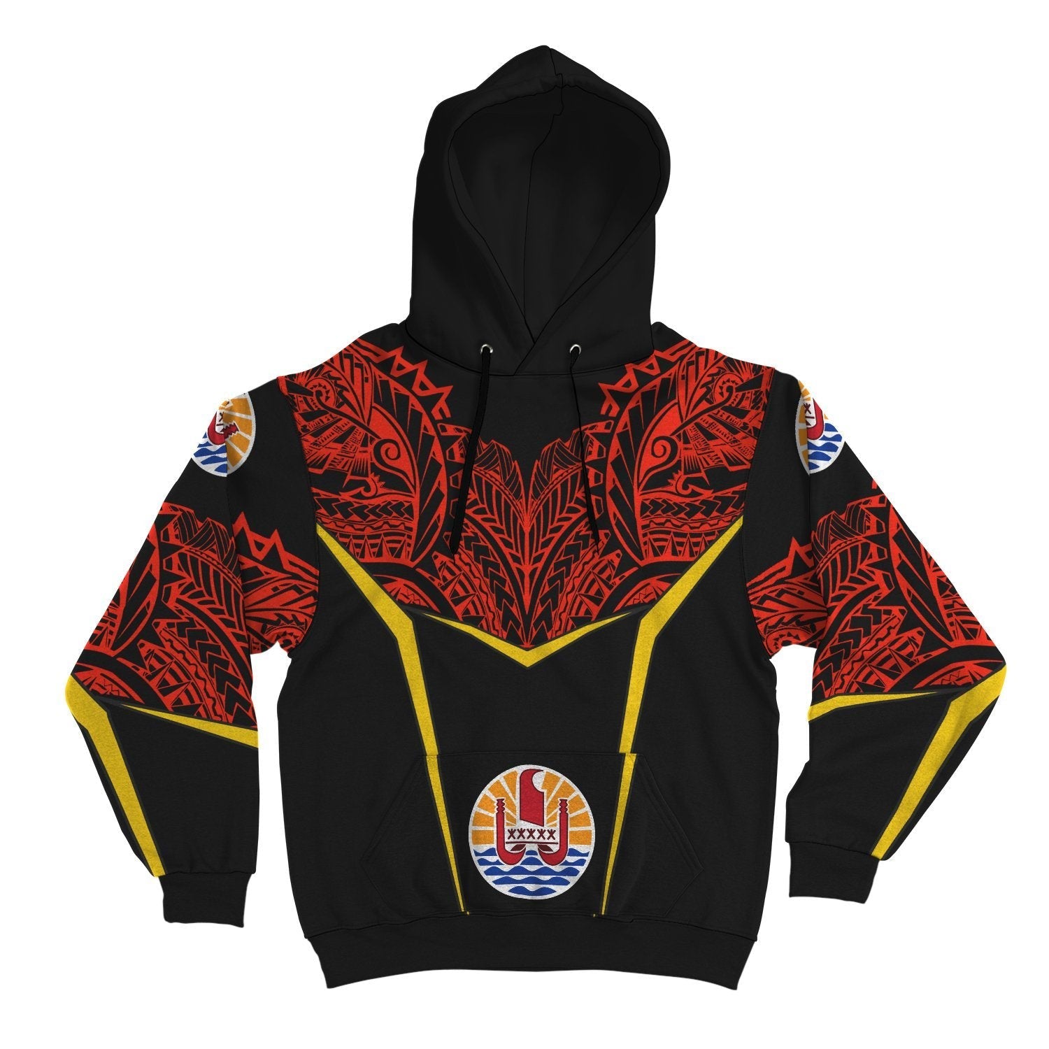 French Polynesia Unisex Hoodie - Tribal Style - Vibe Hoodie Shop