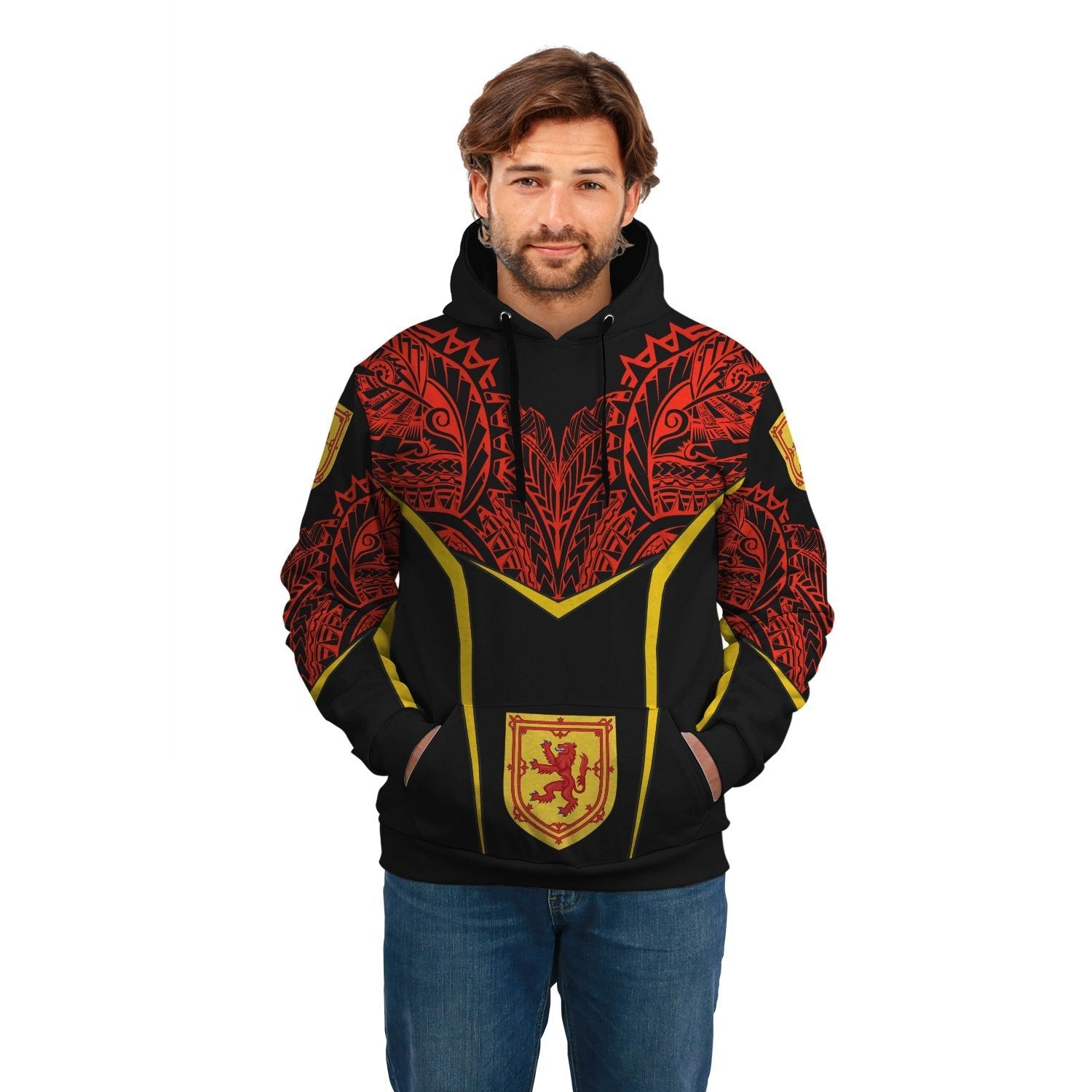 Scotland Unisex Hoodie - Tribal Style - Vibe Hoodie Shop