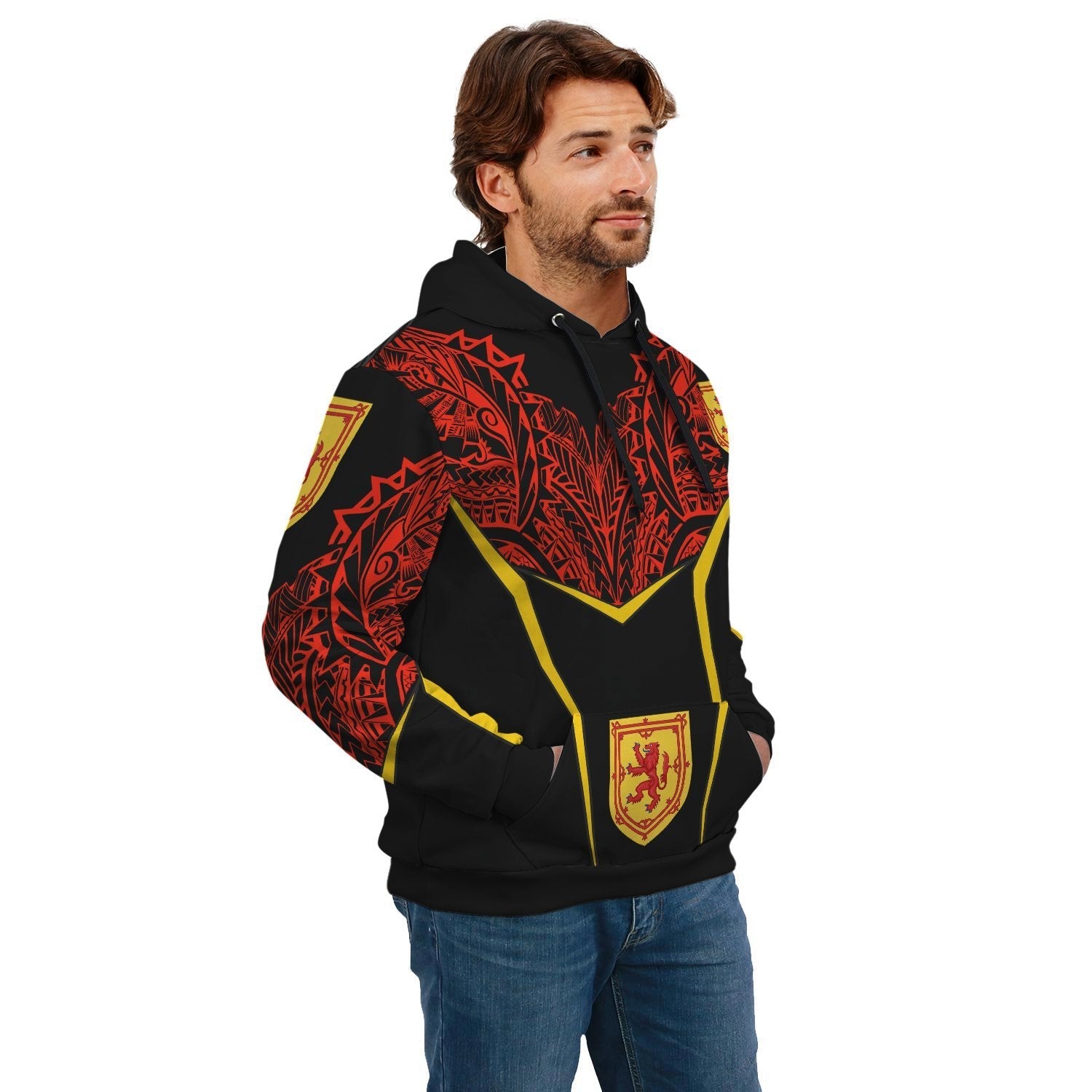 Scotland Unisex Hoodie - Tribal Style - Vibe Hoodie Shop