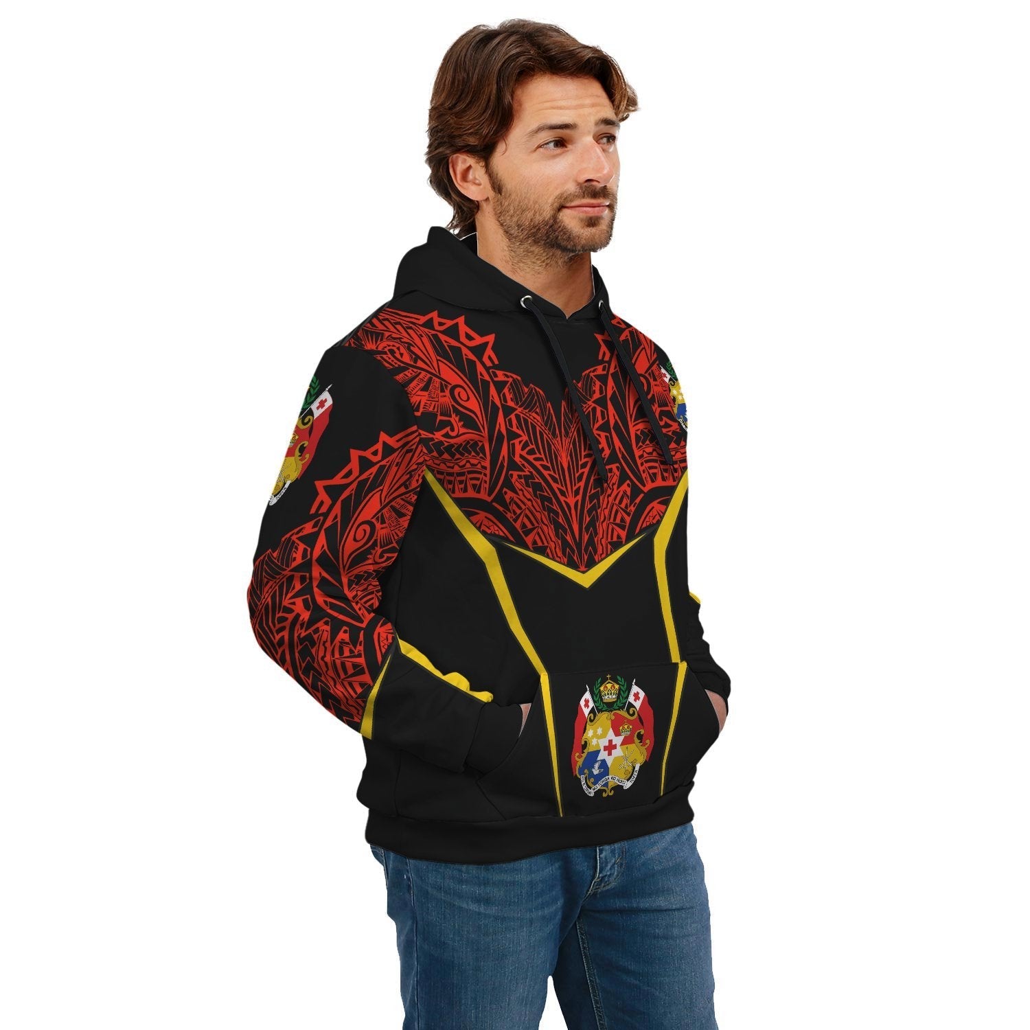 Tonga Unisex Hoodie - Tribal Style - Vibe Hoodie Shop