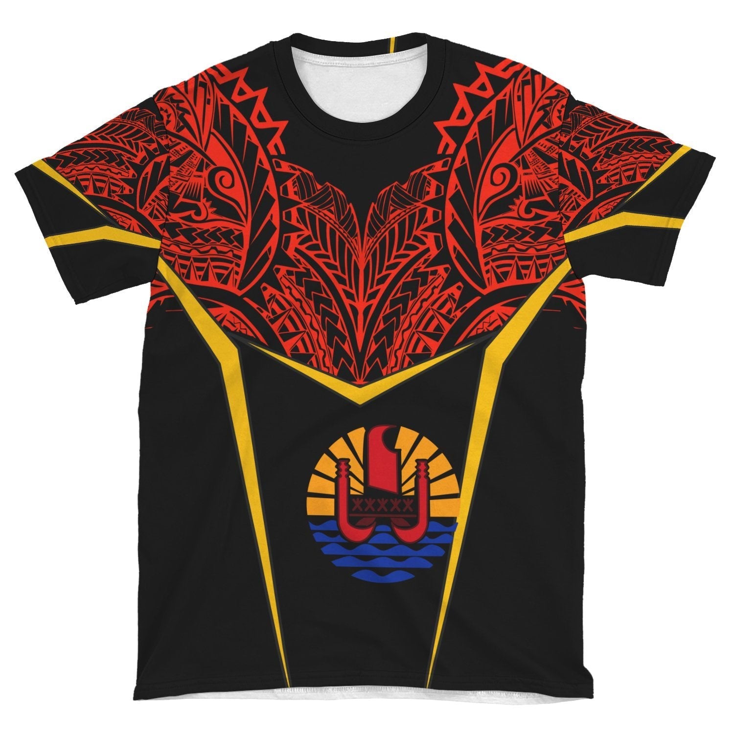 Tahiti Unisex T shirt - Tribal Style - Vibe Hoodie Shop