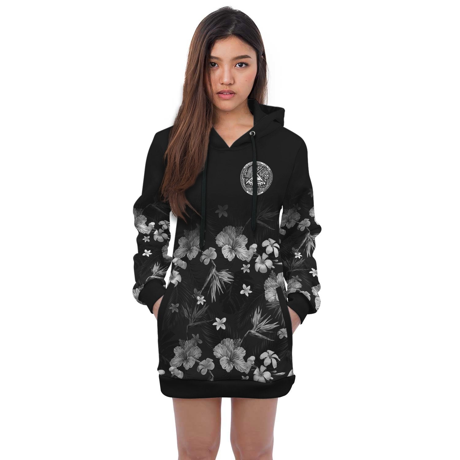 American Samoa Hoodie Dress Special Hibiscus - Vibe Hoodie Shop