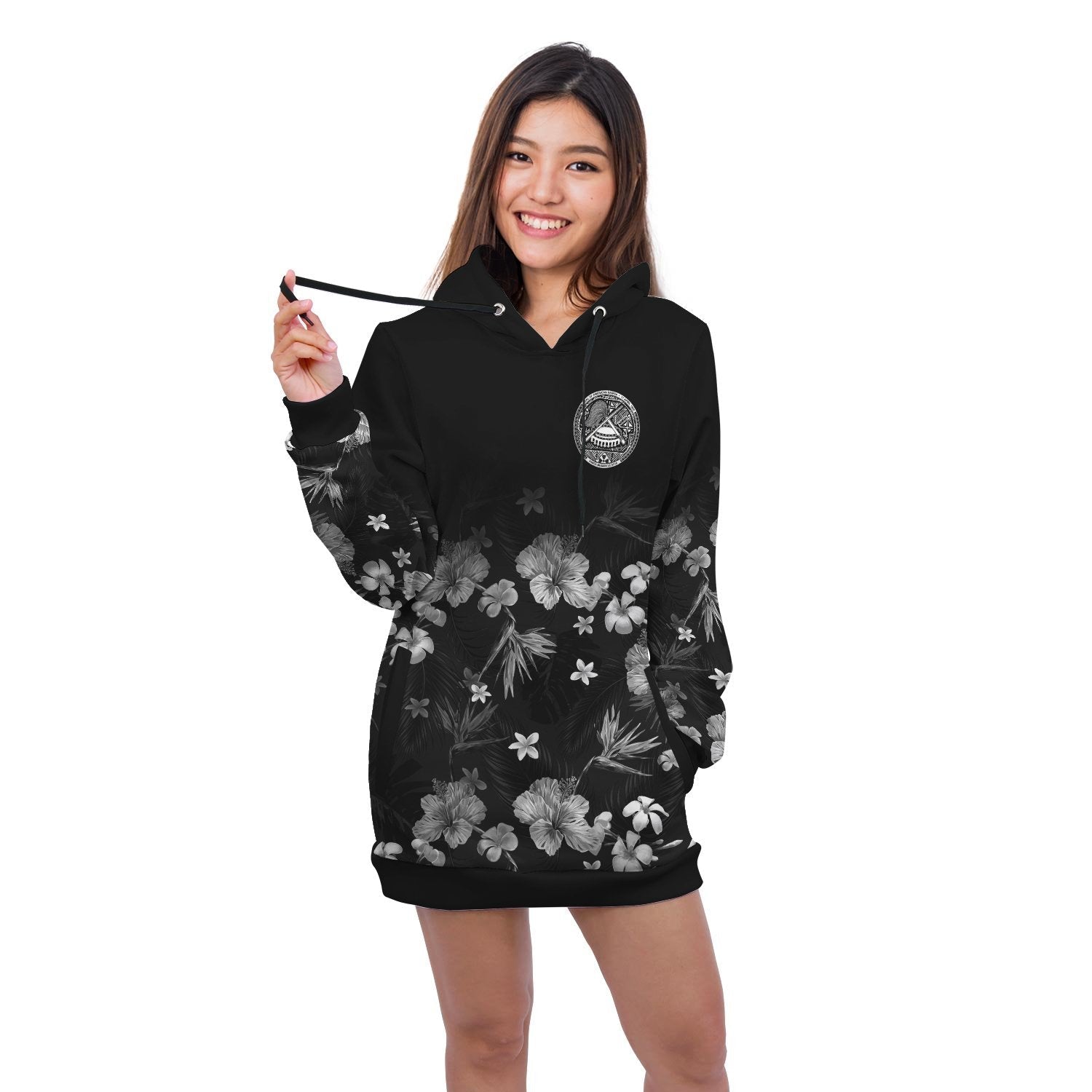 American Samoa Hoodie Dress Special Hibiscus - Vibe Hoodie Shop