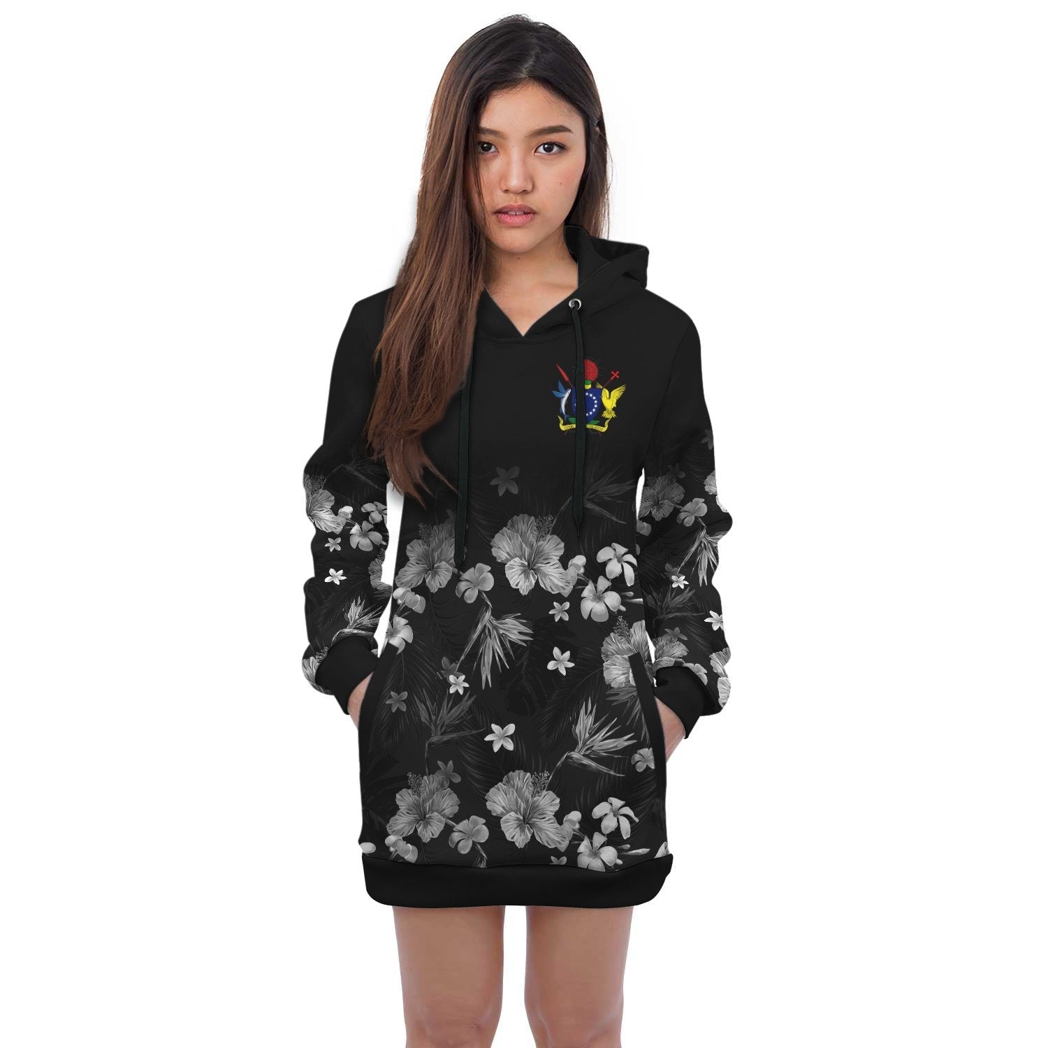 Cook Islands Hoodie Dress Special Hibiscus - Vibe Hoodie Shop