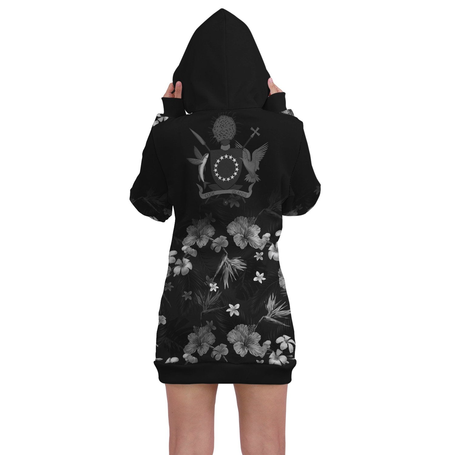 Cook Islands Hoodie Dress Special Hibiscus - Vibe Hoodie Shop