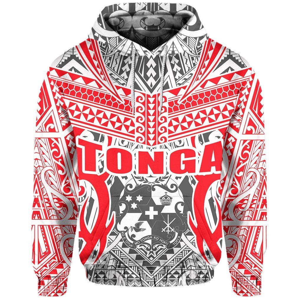 Tonga Hoodie - Kingdom Of Tonga Pullover - White Ver - Vibe Hoodie Shop