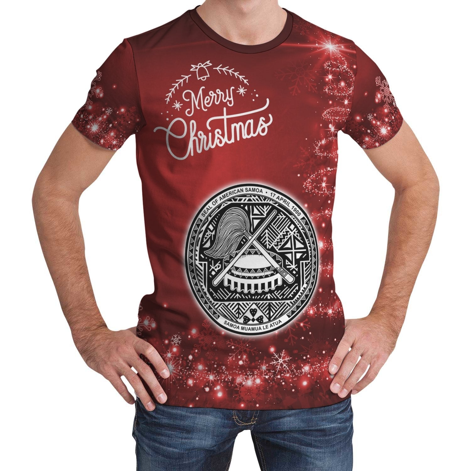 American Samoa Christmas T shirt (Women's/Men's) - Vibe Hoodie Shop