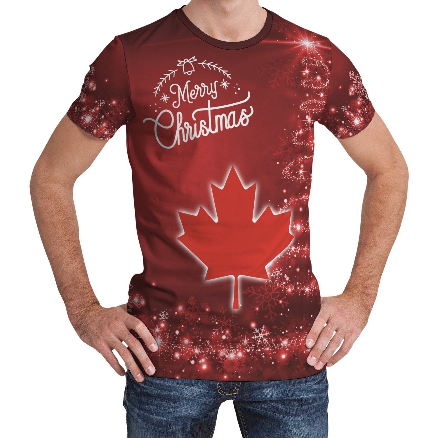 Canada Christmas T shirt (Women's/Men's) - Vibe Hoodie Shop