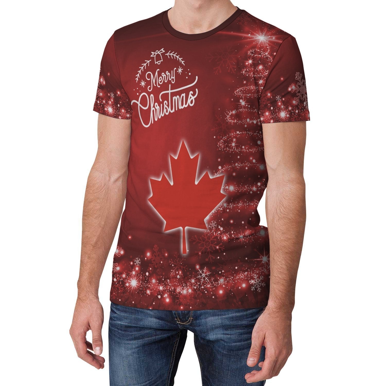 Canada Christmas T shirt (Women's/Men's) - Vibe Hoodie Shop